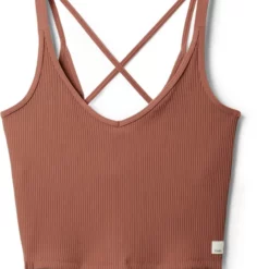 Vuori Rib Crop Tank Top - Women's
